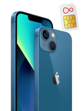 Apple iPhone with a SIM card