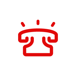 symbol of a traditional phone