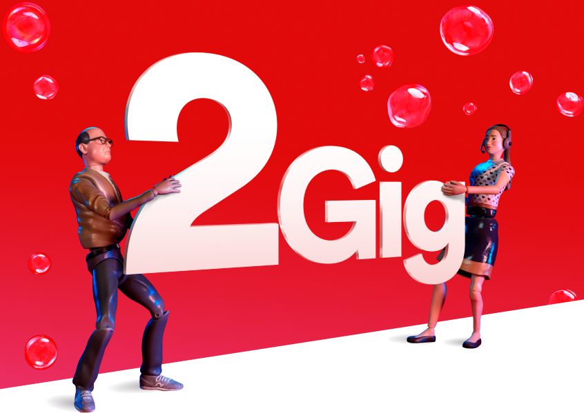 2 Gig sign