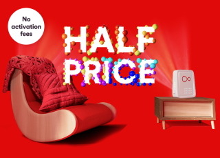 500Mb broadband for €35 a month. Seamless, reliable broadband. No activation fees
