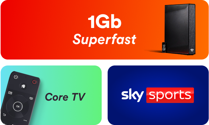 Superfast broadband with your favourite TV and Sky Sports HD
